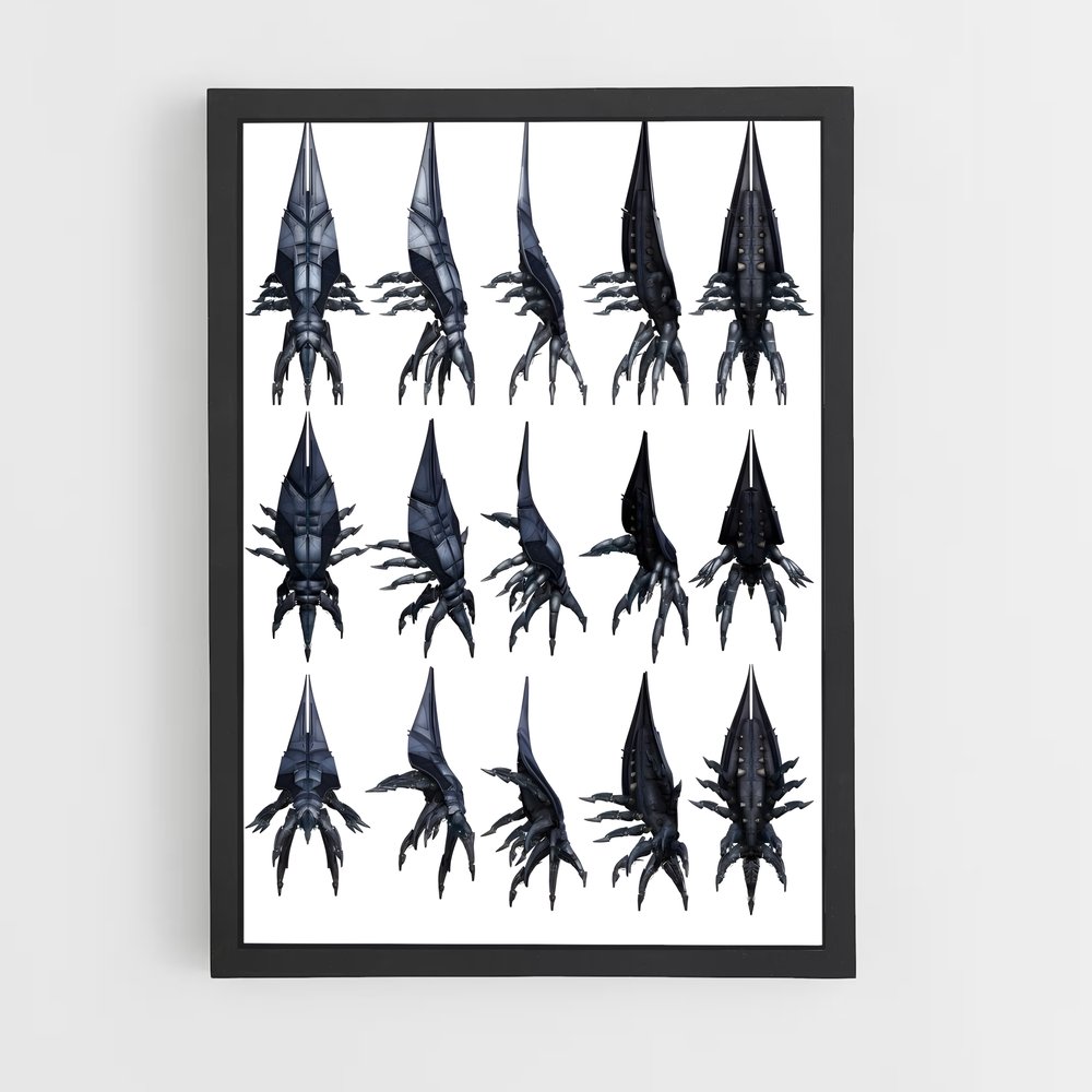 Poster Dragons de la Mort – affiche Mass effect (vue 2)